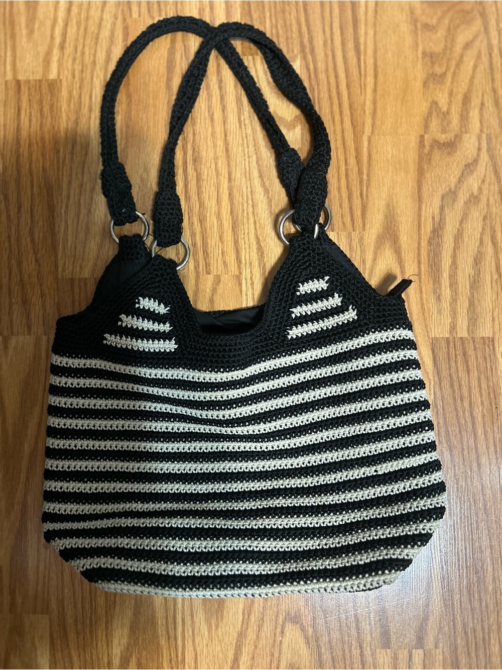 Y2K Aesthetic The Sak Striped Knit Shoulder Bag – Excellent Condition